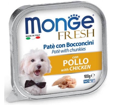 Monge Dog Fresh консервы для собак курица 100г